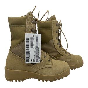 Odssey Mens SZ. 5.0 EW Combat Military Boots Tan Suede Hot Weather Tactical NWTS